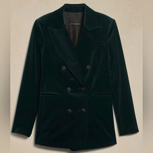 Banana Republic Velvet Double-Breasted Women's Blazer